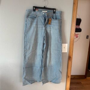Light Blue Wide Leg Jeans